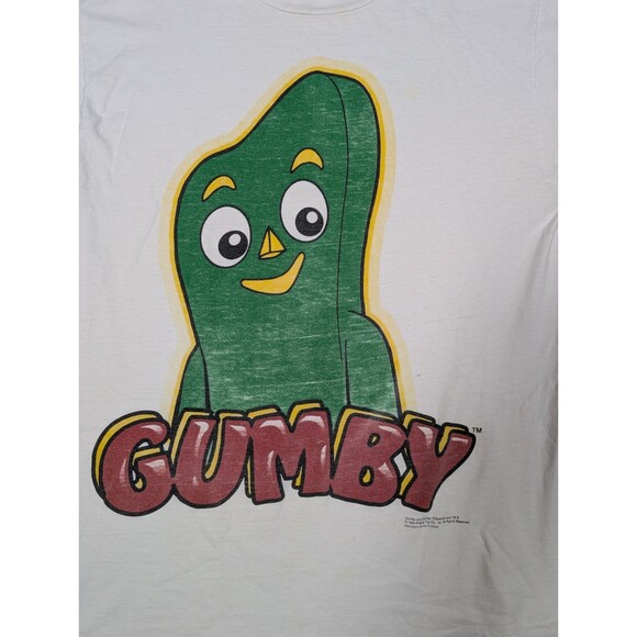 Vintage 1994 Cronies Gumby Single Stitch T-Shirt Medium 90s Clay Cartoon - Picture 7 of 15